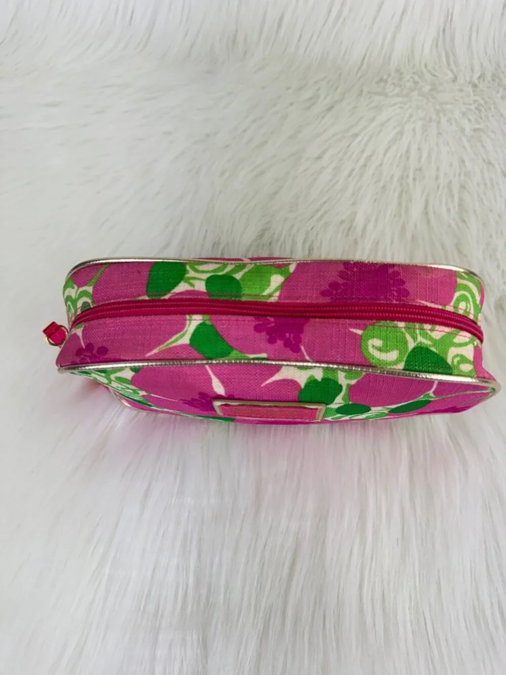 Lilly Pulitzer for Estée Lauder Floral Cosmetic Case Zip Travel Toiletry Bag